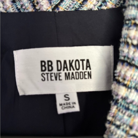 BB Dakota Steve Madden Gray Blazer with Textured Knit - Picture 2 of 4